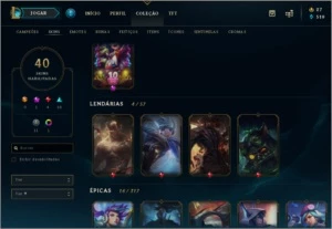 Conta Platina IV  - Season 10 - League of Legends LOL