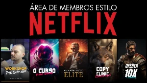 Área de Membro Exclusiva -  (Estilo Netflix)