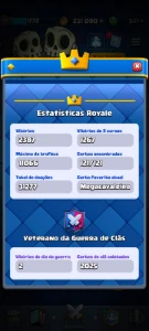 Conta Clash Royale 9 Anos