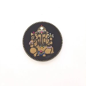 Mandala Indiana Preta - Artesanato e Personalizados