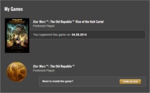 Conta de Star Wras The Old Republic TOP - Outros