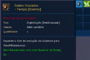 Conta com ZeedMillenniummon (LADMO - OMEGAMON) - Digimon Masters Online