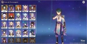 Ar 53 Com diluc+ tumulo  e xiao + lança de jade - Genshin Impact