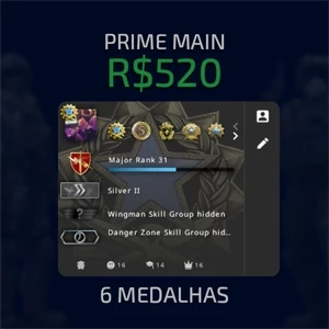 CS:GO PRIME | 6 MEDALHAS  | PRATA 2 - Counter Strike