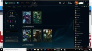 CONTA PLATINA LEAGUE OF LEGENDS LOL