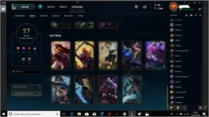 CONTA PLATINA LEAGUE OF LEGENDS LOL