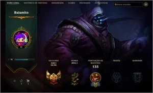 Conta Lv 41- Ouro 1 MD5 pro Platina - 57 Campeoes 14 Skins - League of Legends LOL