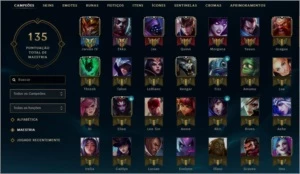Conta Lv 41- Ouro 1 MD5 pro Platina - 57 Campeoes 14 Skins - League of Legends LOL