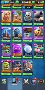 Conta de Clash royale com todas as lendárias