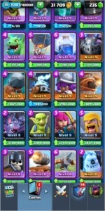 Conta de Clash royale com todas as lendárias