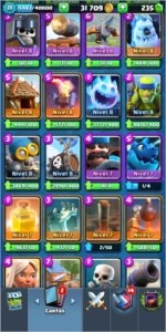 Conta de Clash royale com todas as lendárias