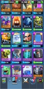 Conta de Clash royale com todas as lendárias