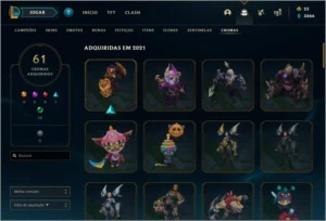 Conta LoL - 450 skins - League of Legends