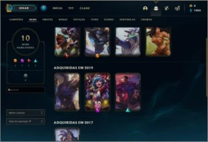 Vendo Conta GOLD 5 Flex/ Prata 1 MMR alto Solo/DUO - League of Legends LOL