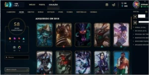 Conta Platina 1 Flex com mmr de d2 e platina 2 soloduo - LOL - League of Legends