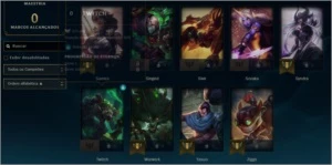 CONTA UNRANKED - EX PLATINA - League of Legends LOL