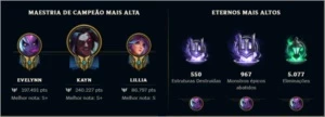 CONTA D2 MAIN EVE KAYN LILLIA - League of Legends LOL