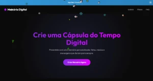 Site SaaS Cápsula do Tempo Digital – Venda Memórias Online c