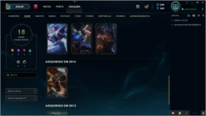Conta league of legends platina 5 COM PASSE DO MUNDIAL ATIVO LOL