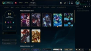Conta league of legends platina 5 COM PASSE DO MUNDIAL ATIVO LOL