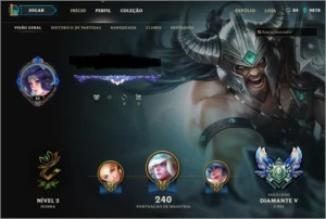 Conta Diamante 5 - League of Legends LOL