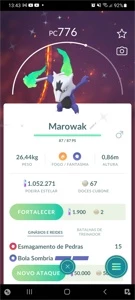 ✘ VENDA DO POKÉMON ULTRA-RARO MAROWAK DE ALOLA SHINY ✘  ● VO