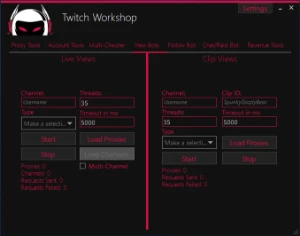 Bot View Twitch 2024 Workshop ELITE (View e chat) - Others
