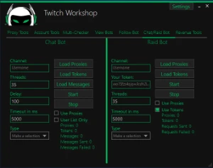 Bot View Twitch 2024 Workshop ELITE (View e chat) - Others