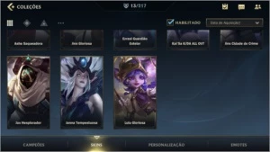 MAIN ADC: ESMERALDA III + 13 SKINS + 35 CAMPEÕES - League of Legends: Wild Rift LOL WR