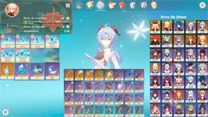 AR 56 Ganyu + Kazuha + Klee + Childe + Kokomi + Eula + 3 T5 - Genshin Impact
