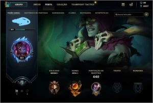 Conta no lol 127 skins nivel 261 - League of Legends