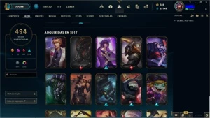Conta de LOL e Valorant cheio de skins - League of Legends