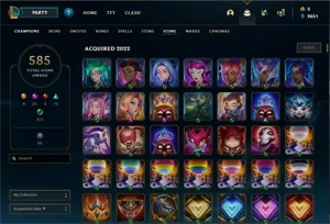 Conta Season 1 - Master há várias seasons com 804 Skins - League of Legends LOL