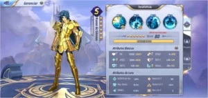 Conta cdz no a2   top e lendario  bem investida - Saint Seiya Awakening SSA