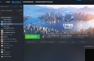 Conta Steam com EA FC24 e Cities Skylines II