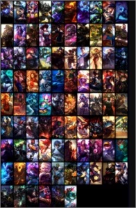 League of legends. MMR DIAMANTE 3 NA MD10 86 SKINS LOL