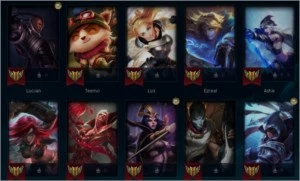 Conta Lol Platina 3 com todos os champions e 72 skins! - League of Legends