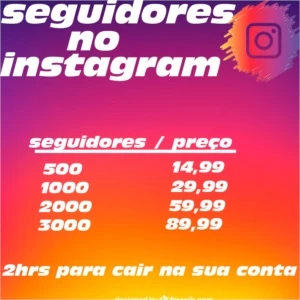 seguidores no instagram - Redes Sociais