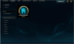 Conta lol,platina3,92skins,todos os campeões - League of Legends