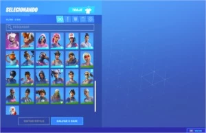 Conta de Fortnite > Siga as prints