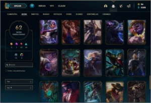 Conta ouro 2 com 54 champs e 62 skins - League of Legends LOL
