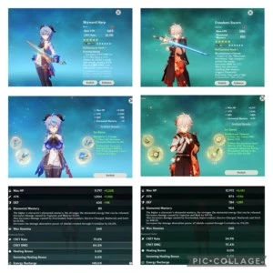 Genshin Impact NA AR56 Endgame 15+ 5* Pers. 15+ 5* Armas