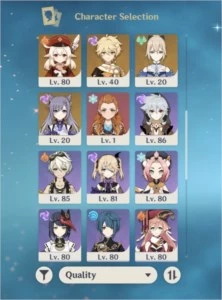 Genshin Impact NA AR56 Endgame 15+ 5* Pers. 15+ 5* Armas