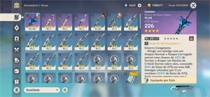 Conta Genshin com Eula AR15 - Grand Fantasia GF