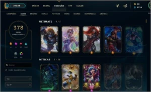 Conta LOL 400 skins ultra raras - League of Legends