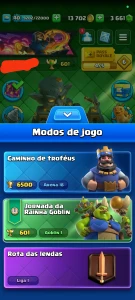 Conta Clash Royale com mais de 2mil