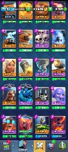 Conta Clash Royale com 4mil gemas 