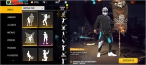 conta free fire lvl 69 calça angelical gel do halloween 2018