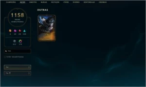 CONTA LOL 1158 SKINS COM PAX TF (PLAT 2 - MMR D2/D3) - League of Legends