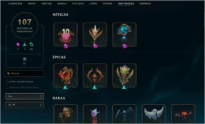 CONTA LOL 1158 SKINS COM PAX TF (PLAT 2 - MMR D2/D3) - League of Legends